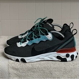 Nike React Element 55 SE Safari Pack Anthracite Running Shoes